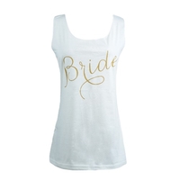 Fashion Letter Print Round Neck Sleeveless Slim Casual Tank Top