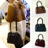 Fashion Luxurious Women Tote Faux Fur Shoulder Messenger Bag Mini Handbag Grey/Burgundy/Brown/Turquoise