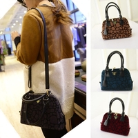Fashion Luxurious Women Tote Faux Fur Shoulder Messenger Bag Mini Handbag Grey/Burgundy/Brown/Turquoise