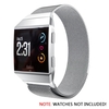 Fashion luxury Mesh Stainless Steel Watch Band for Fitbit ionic 22mm Watch Strap Bracelet Magnetic Clasp Replacement Band
