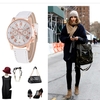 Fashion Luxury PU Leather Quartz Women Watches Vintage Style Lasies Casual Wristwatch Feminio Relogio