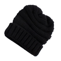 Fashion Men Women Kid Fall Winter Warm Unisex Elastic Head Skull Cap Knit Knitted Wool Crochet Beanie Ski Blank Color Hats