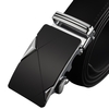 Fashion Modern Design Leather Strap Belt Business Casual Zinc Alloy Automatic Buckle Male Trousers Leisure Waistband for Men Girdle Wide Waist