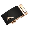 Fashion Modern Design Leather Strap Belt Business Casual Zinc Alloy Automatic Buckle Male Trousers Waistband for Men Girdle Wide Waist