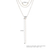 Fashion Multi-layer Pendant Clavicle Chain Long Necklace Different Lengths Jewelry Set for Women