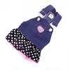Fashion Pet Dog Clothes Jean Skirt Dress Lovely Lace Heart Apparel Costume