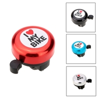 I Love My Bike Printed Clear Sound Cute Bike Alarm Warning Ring Bell Bicycle Accessory