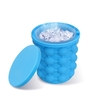 Ice Cube Maker Genie Revolutionary Space Saving Ice-Ball Makers Bucket Party Drink Silicone Trays Mold 14.1 X 13.2cm