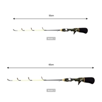 Ice Fishing Rod Ultra Light Rod Camouflage Winter Fishing Tackle Mini Pole