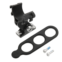 iGPSPORT S81 Aluminum Alloy Camera Holder Mount with Bike Light Holder Rubber Strap Headlight Clamp