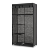 iKayaa Portable Fabric Closet Wardrobe Cabinet Storage Organizer Clothes Hanger