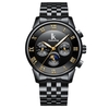 IKColouring Fashion Business Automatic Men Watches 1ATM Life Water-resistant Luminous Mechanical Man Wristwatch Calendar Moon Phase
