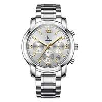 IKColouring Fashion Casual Quartz Watch 3ATM Water-resistant Men Watch Luminous Wristwatch Male Chronograph