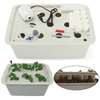 Indoor Soiless Hydroponics Grower Kit 11 Holes Planting Basket Non-transparent DIY Educational Self Watering Tools Plant Cloner Kits Bubble Nursery Pots Garden Cabinet Box