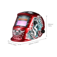 Industrial Welding Helmet Solar Power Auto Darkening Welding Helmet TIG MIG Mask Skull Grinding Hat Design