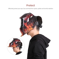 Industrial Welding Helmet Solar Power Auto Darkening Welding Helmet TIG MIG with Adjustable Head Band