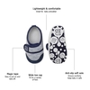 Infant Toddler Baby Boy Casual Shoes Cotton Soft Sole Non-Slip Maigc Tape Sneaker Prewalker Light Blue Size 4