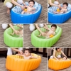 Inflatable Baby Bath Tub Swimming Pool Anti-Slip Safety with Central Cushion Seat Blue