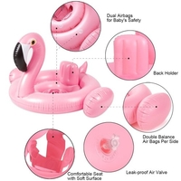 Inflatable Flamingo/Unicorn/Swan Pool Float Circle Mattress Swimming Ring Swin Seat Boat Raft Summer Water Fun Pool Toys(Pink Flamingo)