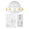 Infrared LED Night Light Wall Baby Room Nursery Adjustable Brightness Nightlight with Remote Control AC110-240V