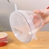 INSTA LIDS 6 PCS Kitchen Silicone Stretch Suction Pot Cooking Stopper Cover