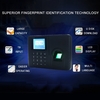 Intelligent Biometric Fingerprint Password Attendance Machine Employee Checking-in Recorder 2.4 inch TFT LCD Screen DC 5V Time Attendance Clock