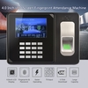 Intelligent Biometric Fingerprint Password Attendance Machine Employee Checking-in Recorder TCP/IP 4.0 inch TFT LCD Screen DC 5V Time Attendance Clock