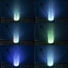 IP68 Waterproof Submersible Underwater Aquarium Bubble Curtain Light Mini Color Changing 12 LED Fish Tank Lamp with 1.5m Pipe Tube for Air Pump