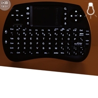 iPazzPort 2.4G Mini Wireless QWERTY Keyboard and Touchpad Mouse Combo for Android TV Box/Google TV Box/PC/Pad KP-810-21S