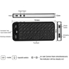 iPazzPort 2.4G Wireless Keyboard Full Screen Touchpad Mouse Combo with Backlit for Android Windows Smart TV Black