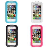 Ipega Waterproof Shockproof Snowfroof Dirtproof Silicon Protective Case for iPhone 5/5S with Strap Rose
