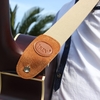 IRIN Adjustable Belt Woven Cotton Guitar Strap with Leather Ends for Electric Acoustic Folk Guitars Comfortable and Durable