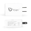Itian 15W 2.1A US Plug Universal Quick Charge 2.0 USB Port Charger with Cable Kit for Samsung LGHTC Sony Xiaomi