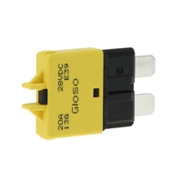 IZTOSS Manual Reset Circuit Breaker Blade Fuse with Button 20A for Car Truck Motorcycle