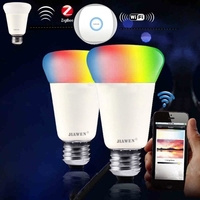 JIAWEN 9W E27 RGBW Intelligent Bulb Wireless APP Control(Zigbee Version)