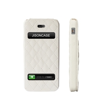 Jisoncase Flip Matelasse Leather Case Cover for iPhone 5