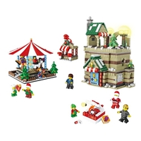 JJR/C Christmas Series 1003 1595pcs Pleasure Ground Scene Educational Building Block Bricks Toys