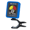 Joyo JT-301 Clip-on Electric Digital Tuner Color Screen with Silica Gel Cover for Guitar Chromatic Bass Ukulele Violin Universal Portable
