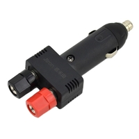Jtron 12V 10A Car Cigarette Lighter Plug with Power Wiring Cable Black