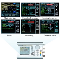 JUNTEK High Precision Digital Dual-channel DDS Signal Generator Counter 2.4in Screen Display Arbitrary Waveform Pulse Signal Generator 0.01uHz-15MHz Function Frequency Meter 266MSa/s