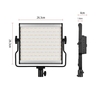 L4500 3200K-5600K Bi-color LED Camera Video Light Video Adjustable Brightness Photography Fill Light + AC Power Adapter with Large LCD Display 15W
