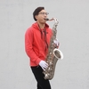 LADE Brass Bb Tenor Saxophone Sax Carved Pattern Pearl White Shell Buttons Wind Instrument with Case Gloves Cleaning Cloth Grease Belt Brush
