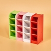 Large Capacity Pen Holder Container 4 Slots Wood Pencil Stationery Organizer for Office School Students Artists