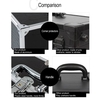 Large Cosmetic Organizer Box Make Up Case for Make Up Tools Lockable Black Containing Storage Box