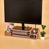 Large Size Monitor Riser Stand Wood Organizer File Stationery Holder for Office Desks School Home