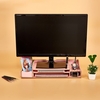 Large Size Monitor Riser Stand Wood Organizer File Stationery Holder for Office Desks School Home