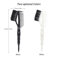Large Tint/Dye Brush Double-end Hair Coloring Comb With Tailed Handle Dyeing Brush Salon Hairstyling Tool Home Use