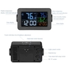 LCD ?/? Digital Indoor/Outdoor Thermometer Hygrometer Clock Temperature Humidity Meter Alarm Clock Snooze Backlight Color Screen Display With Transmitter