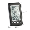 LCD ?/? Wireless Indoor Digital Thermometer Hygrometer Clock Temperature Humidity Meter Alarm Clock