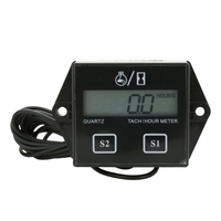 LCD Digital Display Engine Tach Hour Meter Motor Sroke Engine Car Motorcycle Boat Speedometer